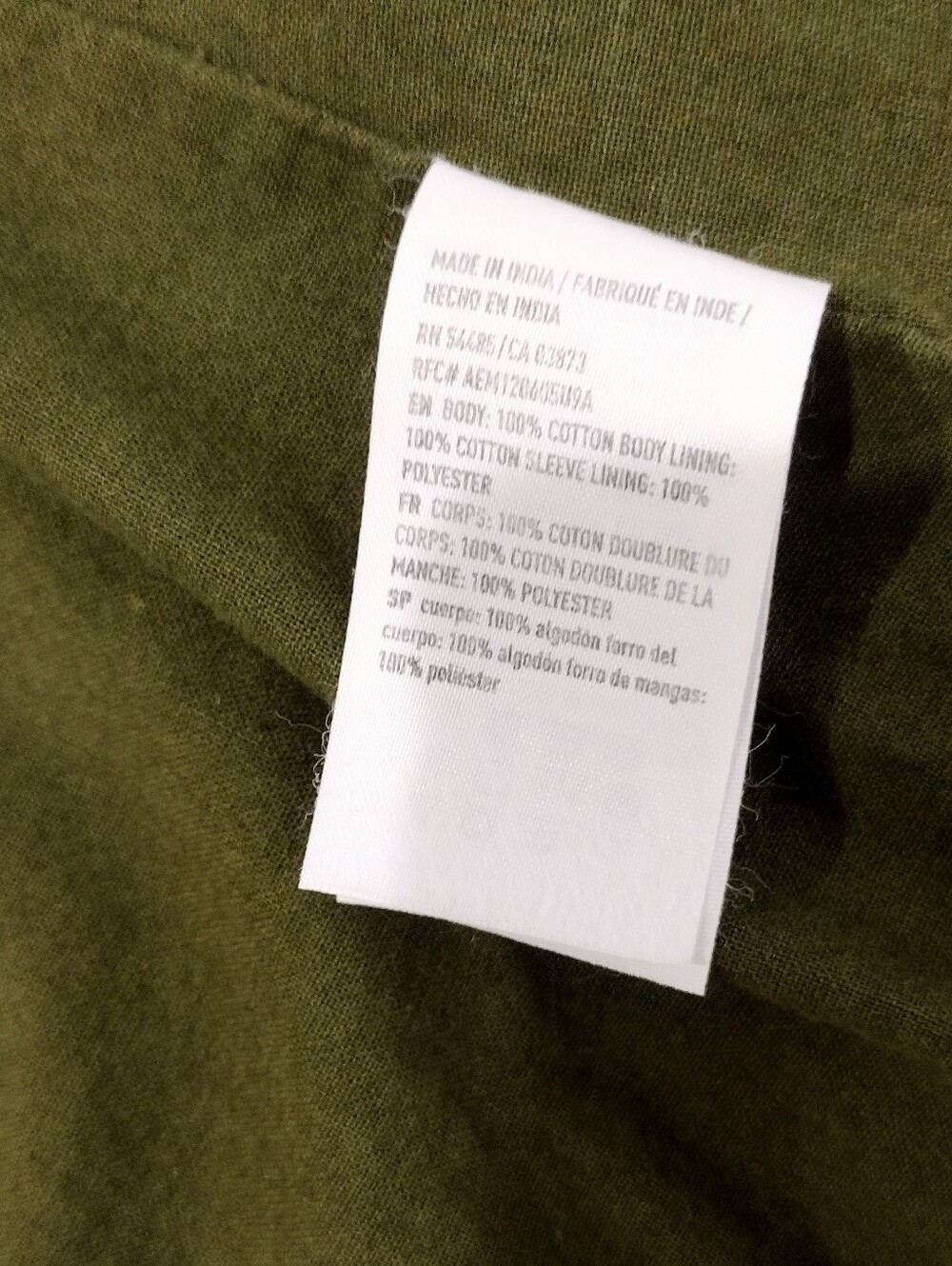 American Eagle Outfitters Olive Hooded Field Jacket - Picture 8 of 11